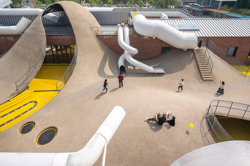 waa transforms 1970’s warehouse in beijing into experiential playscape for children