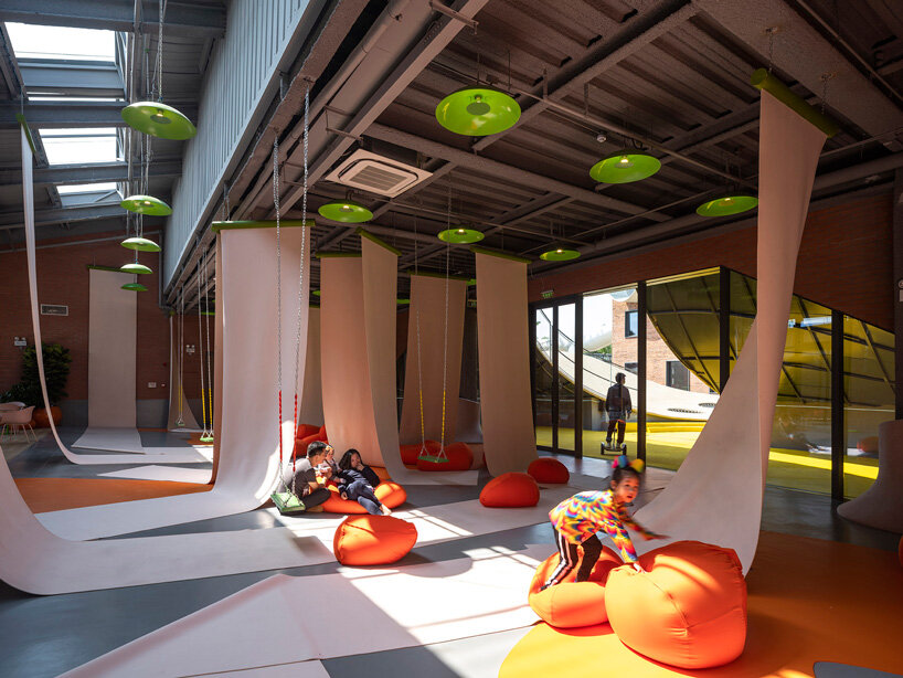 waa transforms 1970’s warehouse in beijing into experiential playscape for children