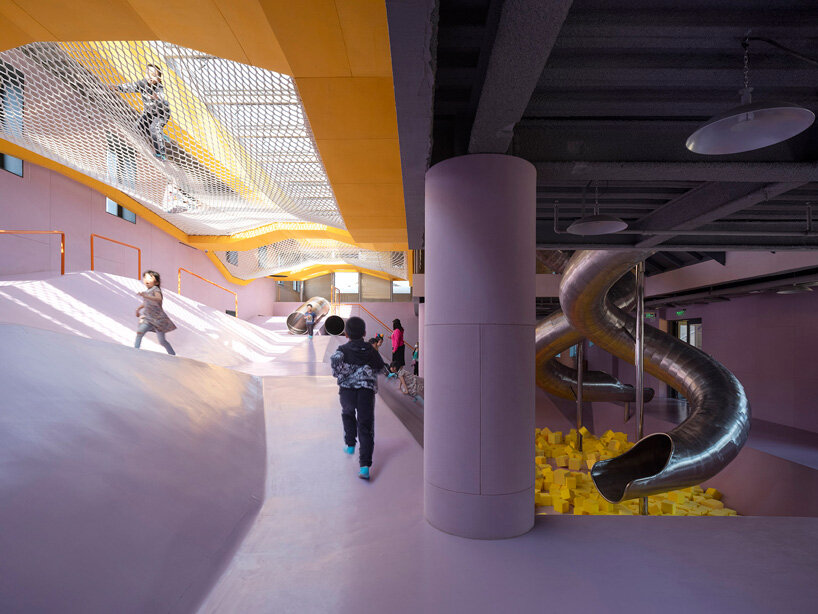 waa transforms 1970’s warehouse in beijing into experiential playscape for children