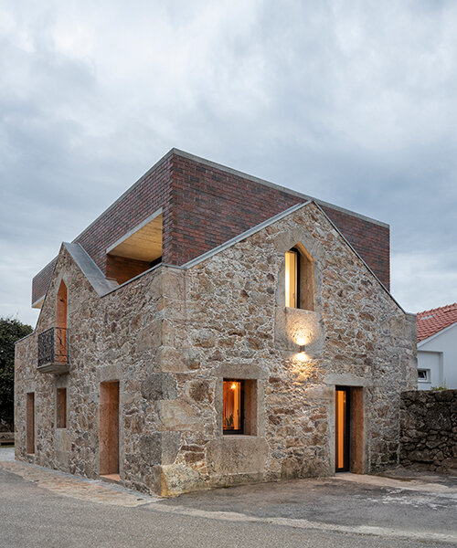 tiago sousa inserts box house into the ruins of traditional portuguese structure