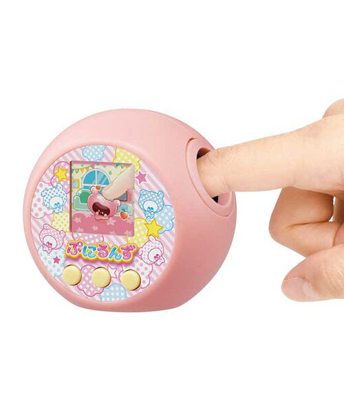 this virtual pet is like a tamagotchi that you can actually pet