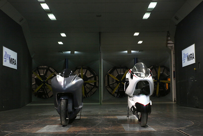 the WMC250EV electric motorcycle concept aims for the 400kmh record
