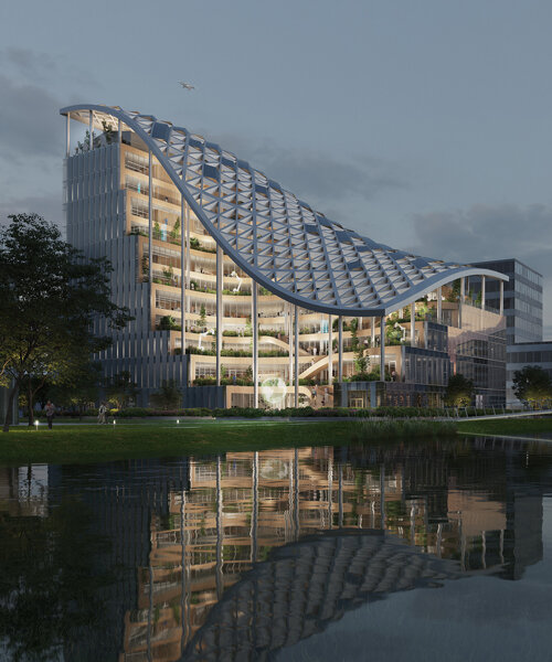 MVRDV's lankuaikei headquarters will be a future-proof 'sustainability machine' in shanghai