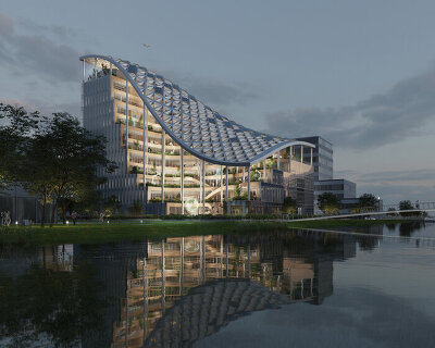 MVRDV's lankuaikei headquarters will be a future-proof 'sustainability machine' in shanghai