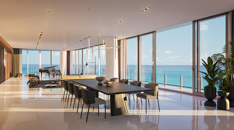 aston martin unveils tower of luxury residences along the coast of miami