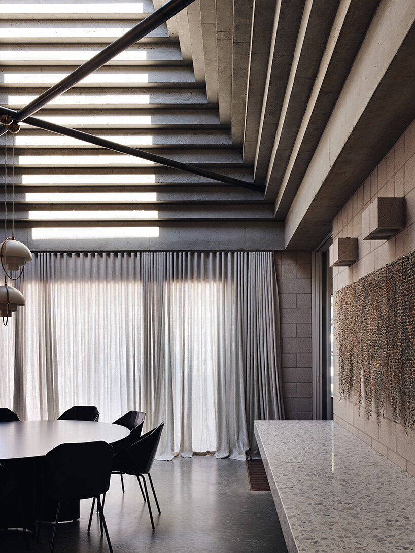 sculptural frustum roofs top beach residence by architects EAT in south australia