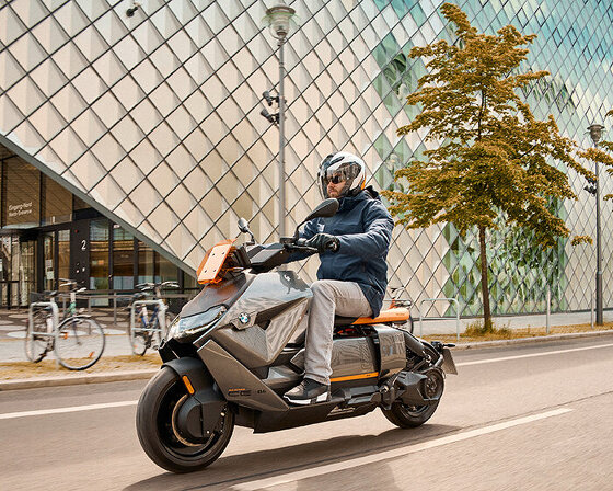 BMW motorrad's radical electric CE 04 two-wheeler is ready to ride