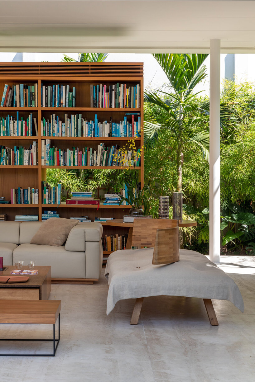 siqueira + azul arquitetura curates breezy, light-filled 'book house ...