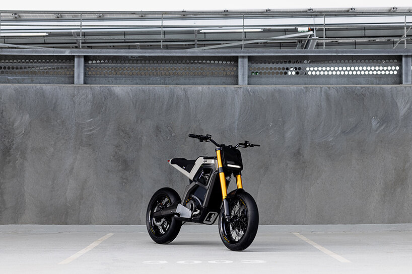 DAB motors unveil concept-e electric supermoto-style motorcycle