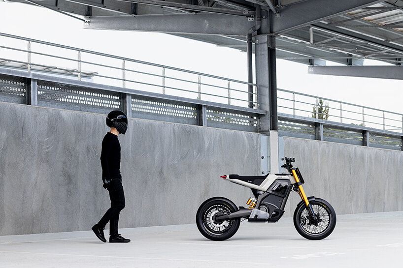 DAB motors unveil concept-e electric supermoto-style motorcycle
