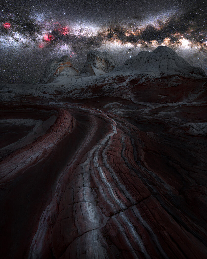 derek culver captures erosional landscapes + milky way galaxy