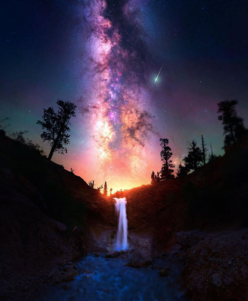 derek culver captures erosional landscapes + milky way galaxy