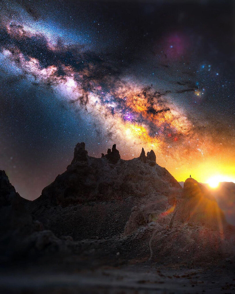 derek culver captures erosional landscapes + milky way galaxy