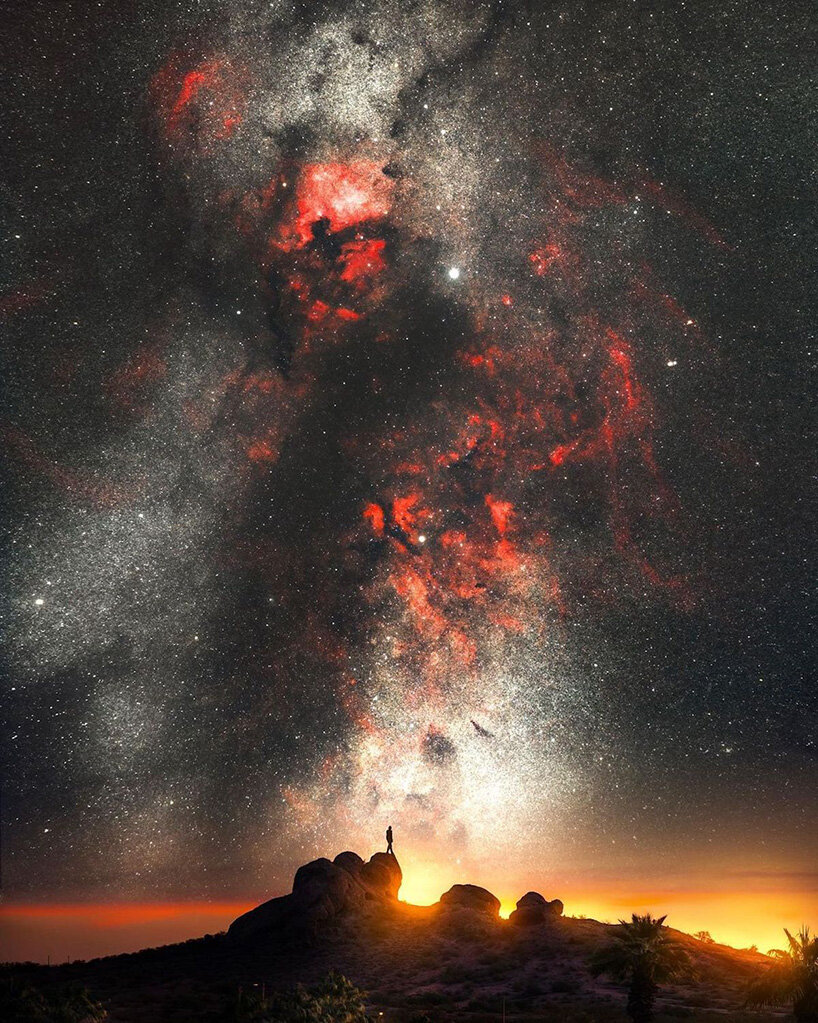 derek culver captures erosional landscapes + milky way galaxy