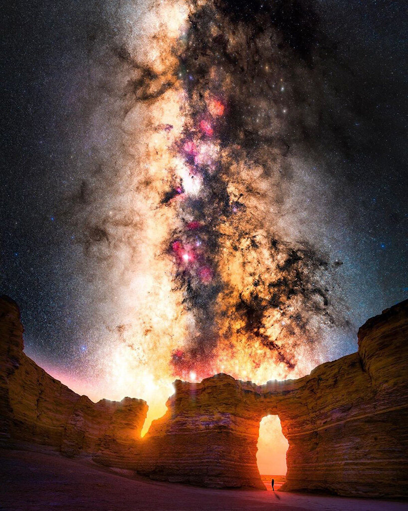 derek culver captures erosional landscapes + milky way galaxy