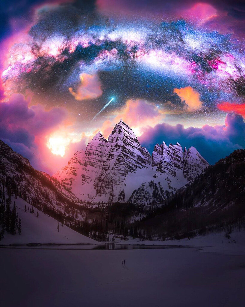 derek culver captures erosional landscapes + milky way galaxy