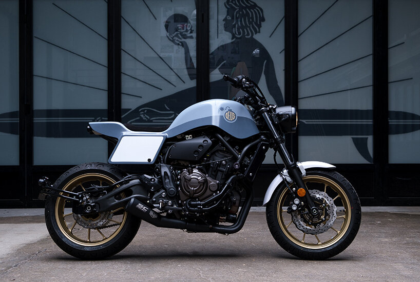 biarritz born and bred: deus ex machina customs yamaha XSR700 into la bombe bike