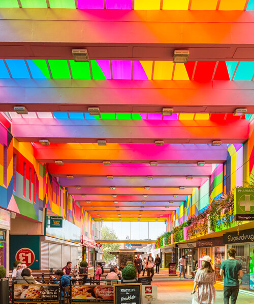 morag myerscough completes a vibrant and immersive 'endless ribbon' in coventry