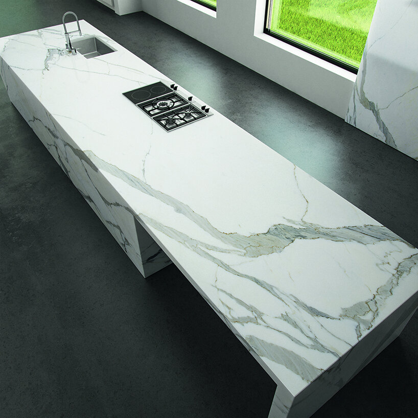 synthetic EPIC surface blends uniqueness of natural stone and performance of ceramics