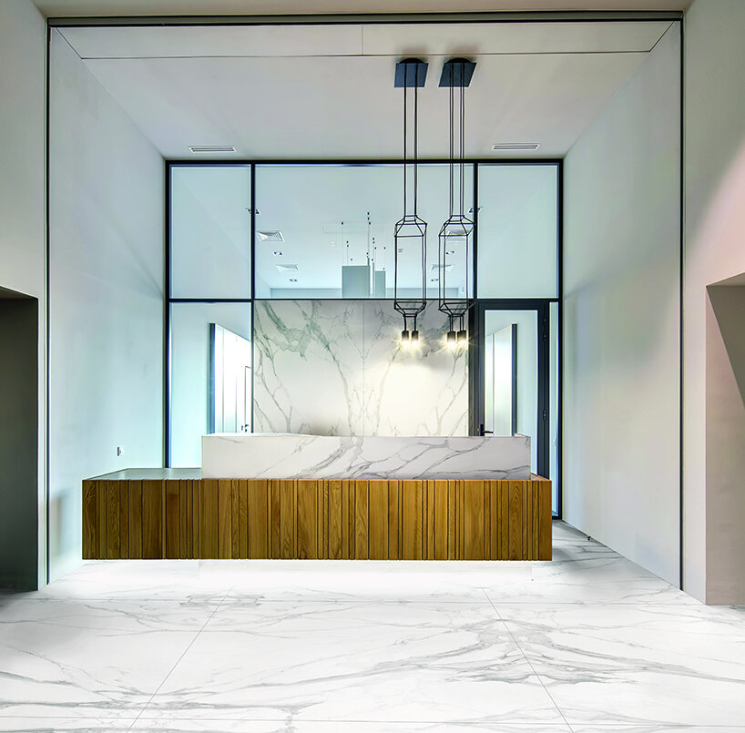 synthetic EPIC surface blends uniqueness of natural stone and performance of ceramics