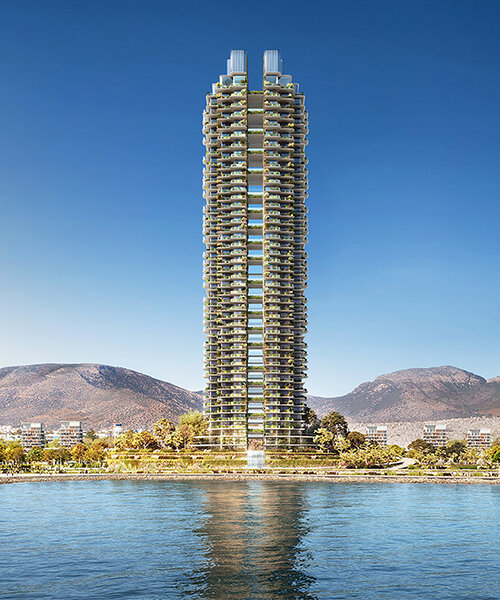 foster + partners's coastal masterplan reveals the first green high-rise building in greece
