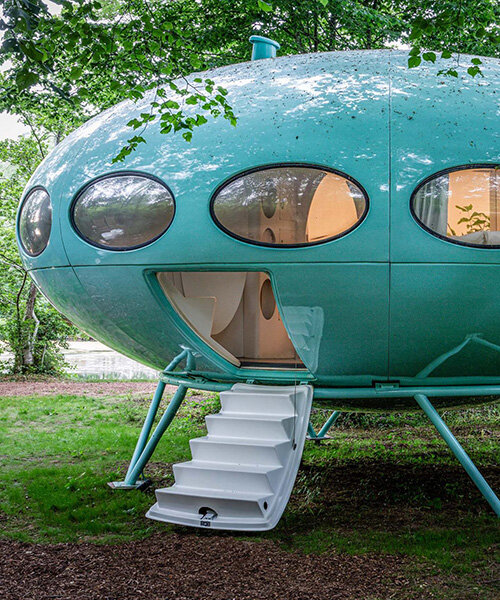 spend the night at a restored 1960s futuro house in somerset's marston park