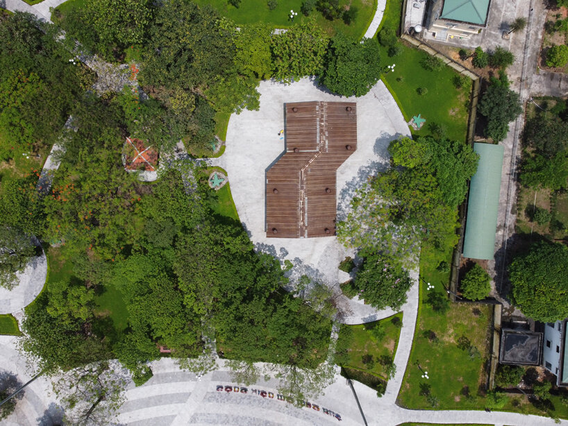 H&P architects revitalizes park in vietnam drawing from olympic's five-ringed symbol