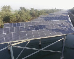building solar panels over canals can save billions of gallons of evaporating water