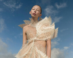magnetically grown couture by jolan van der wiel + iris van herpen