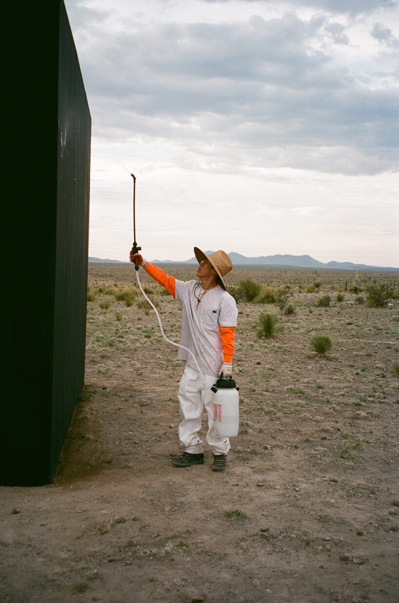john margaritis about new york sunshine x dickies installation SUN DYED IN TEXAS