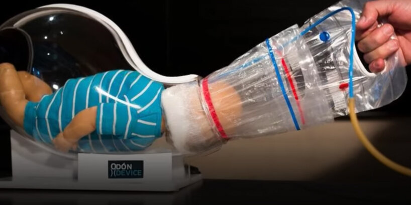 jorge odon's childbirth device was inspired by a corked wine bottle hack designboom