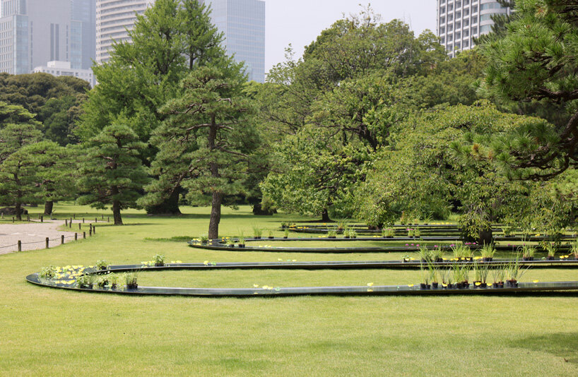 kazuyo sejima's curved water pavilion flows through tokyo's hama-rikyu gardens