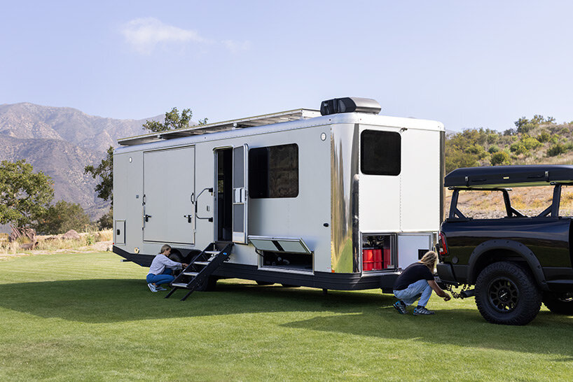 living vehicle 2022 luxury camper provides absolute freedom from the power grid