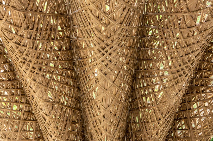 robotically wound flax fiber builds a 'bioinspired' pavilion in freiburg, germany