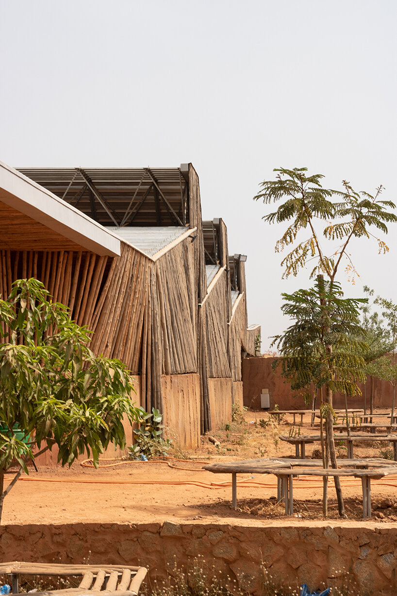 local clay + transparent timber skin assemble kéré architecture's university in west africa