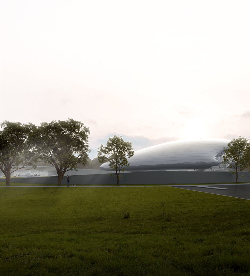 MAD unveils its 'floating' cloud-like multi-purpose center for aranya, china