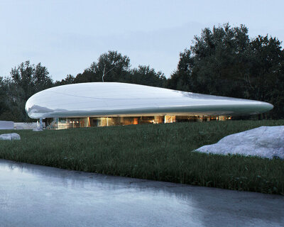 MAD unveils its 'floating' cloud-like multi-purpose center for aranya, china