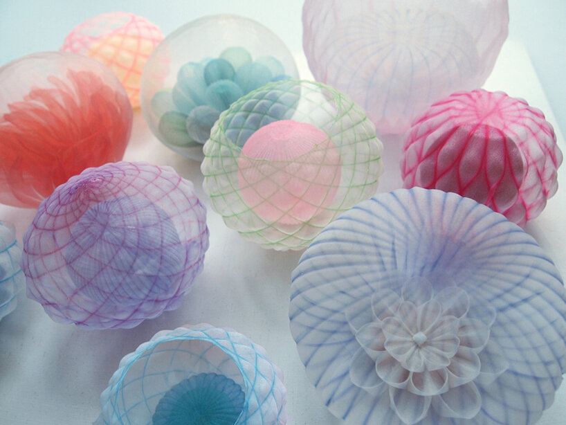 mariko kusumoto's dream-like textile sculptures echo a luminous