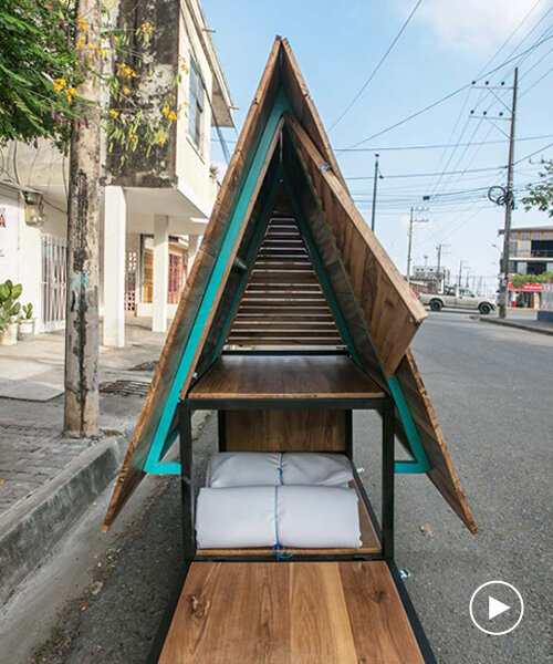 natura futura designs a mobile micro shelter for homeless people in ecuador