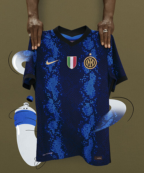 NIKE's inter milan 2021 kits kick carbon using recycled plastic