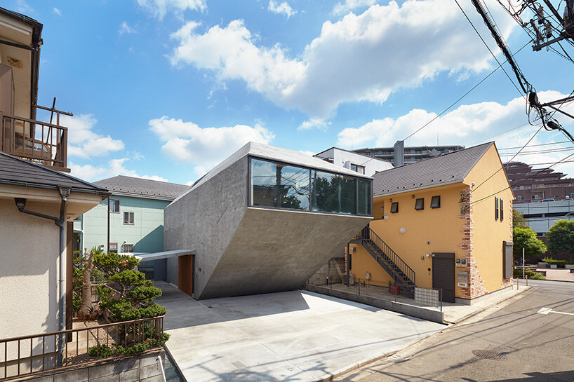 angular boulder-like house by suppose design office offers privacy from tokyo surroundings