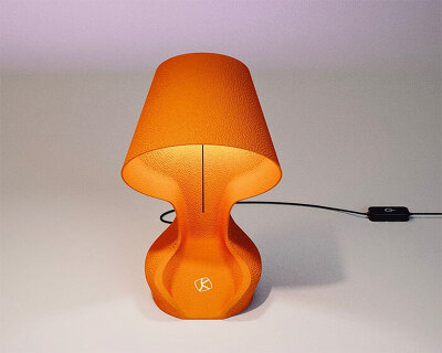 meet 'ohmie': world's first fully circular 3D printed lamp made from orange peels