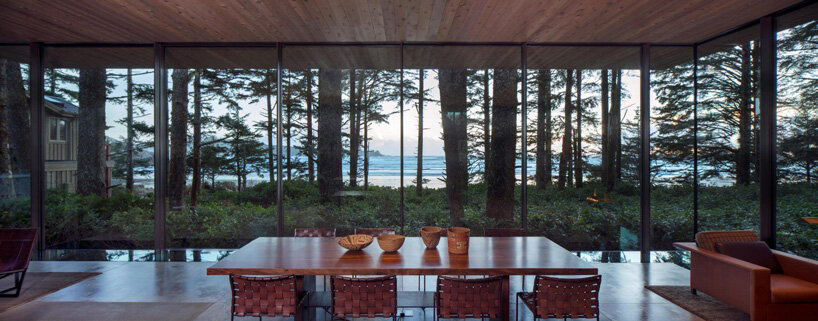 olson kundig's tofino beach house captures both forest and ocean views designboom