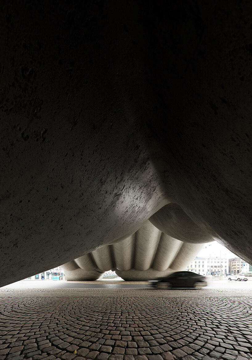 bornstein lyckefors' tent-shaped monument encapsulates the perishable nature of parties