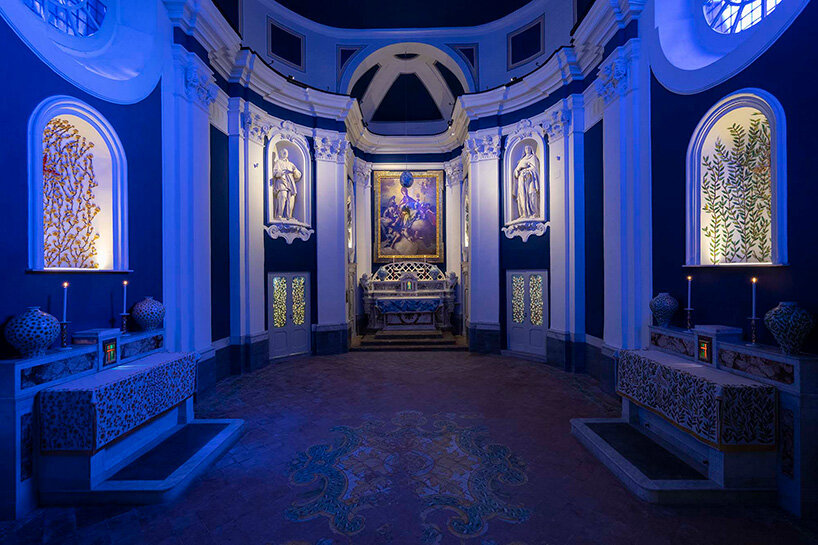 santiago calatrava's art installation for the reopening of church of san gennaro in naples
