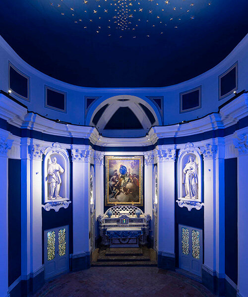 santiago calatrava's art installation for the reopening of church of san gennaro in naples