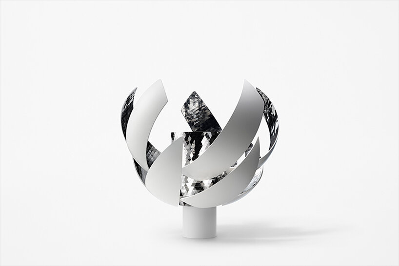 sun-like spherical form by nendo blooms the ceremonial cauldron of fire in tokyo olympics