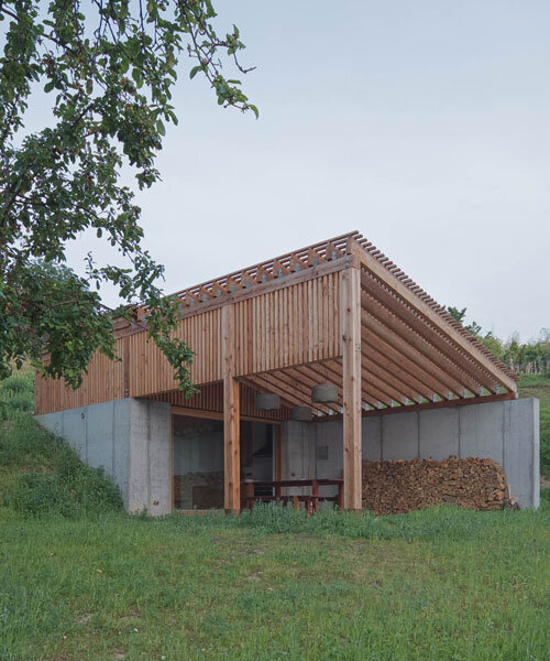 hungary-based építész stúdió scatters timber-screened lodges across szekszárd