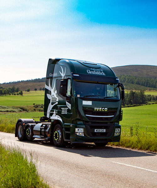 whisky powered trucks? scottish distillery launches transport fleet fuelled by whisky waste