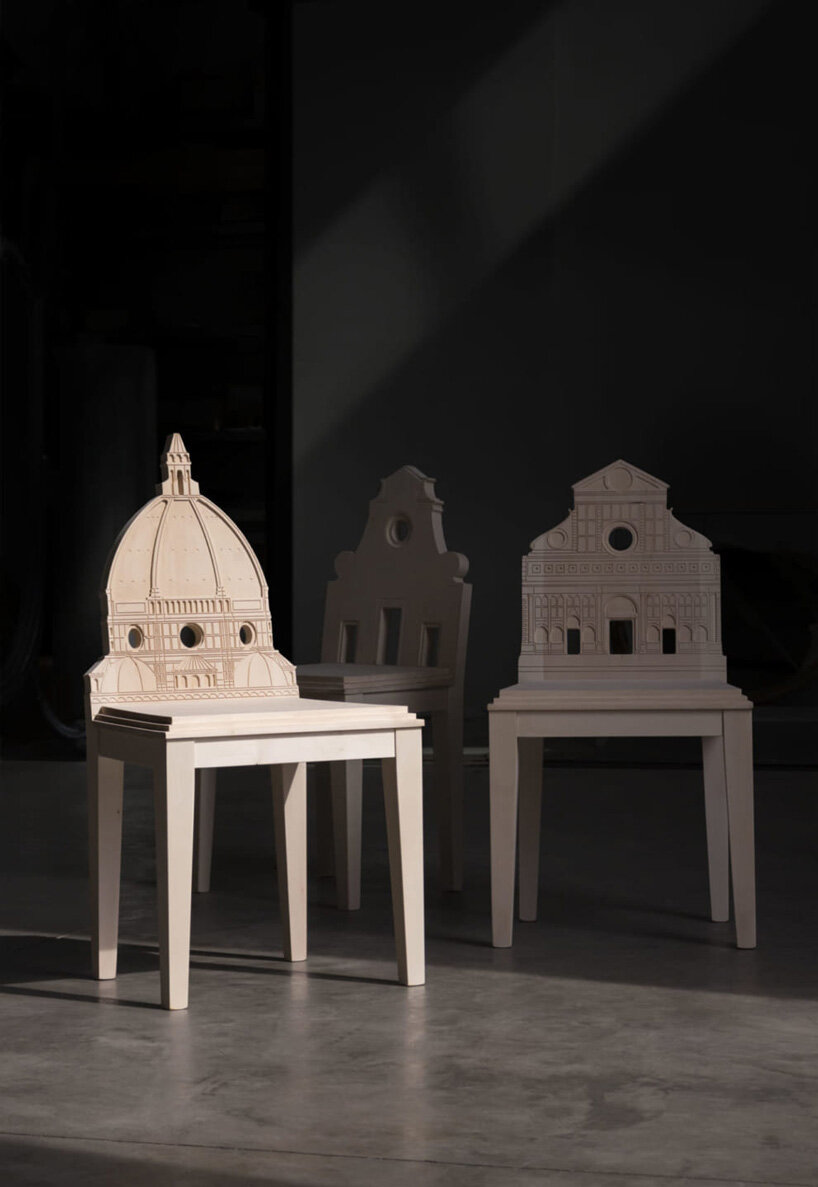 iconic city monuments backrests cityng chair collection savio firmino cosimo de vita